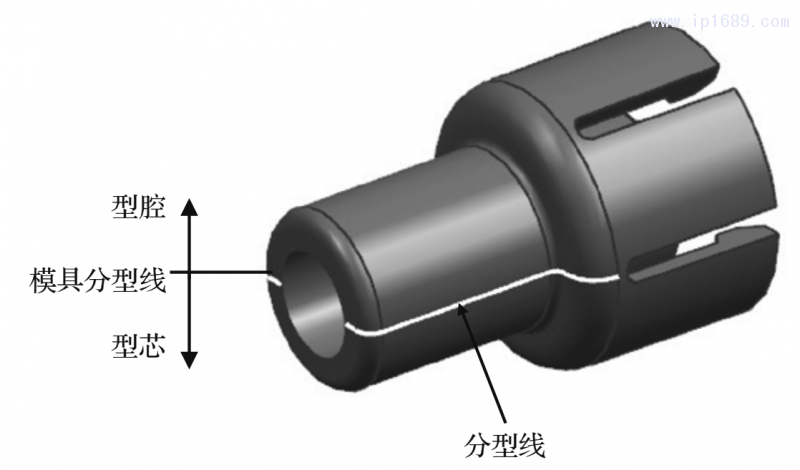 圖7 分型面的設計