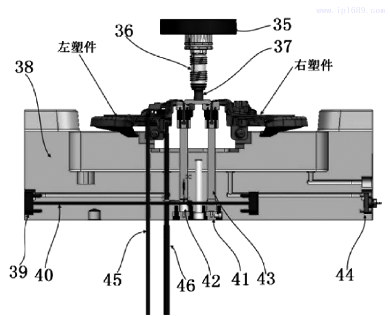 圖 6 模內熱切機構a